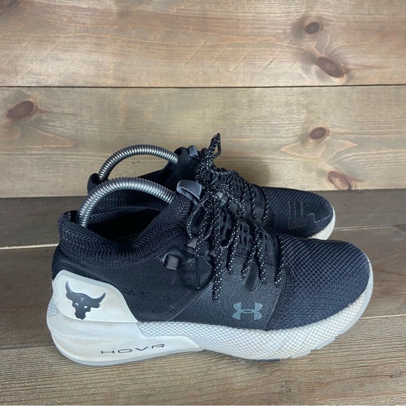 under armour project rock womens size 7 shoes black gym lifting sneakers - Picture 2 of 8